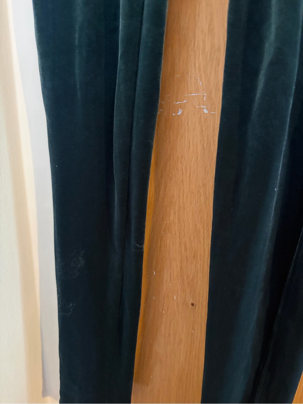 SPANX Velvet leggings in Teal Green